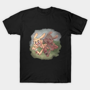 Rabbit and Brother Sticker! T-Shirt